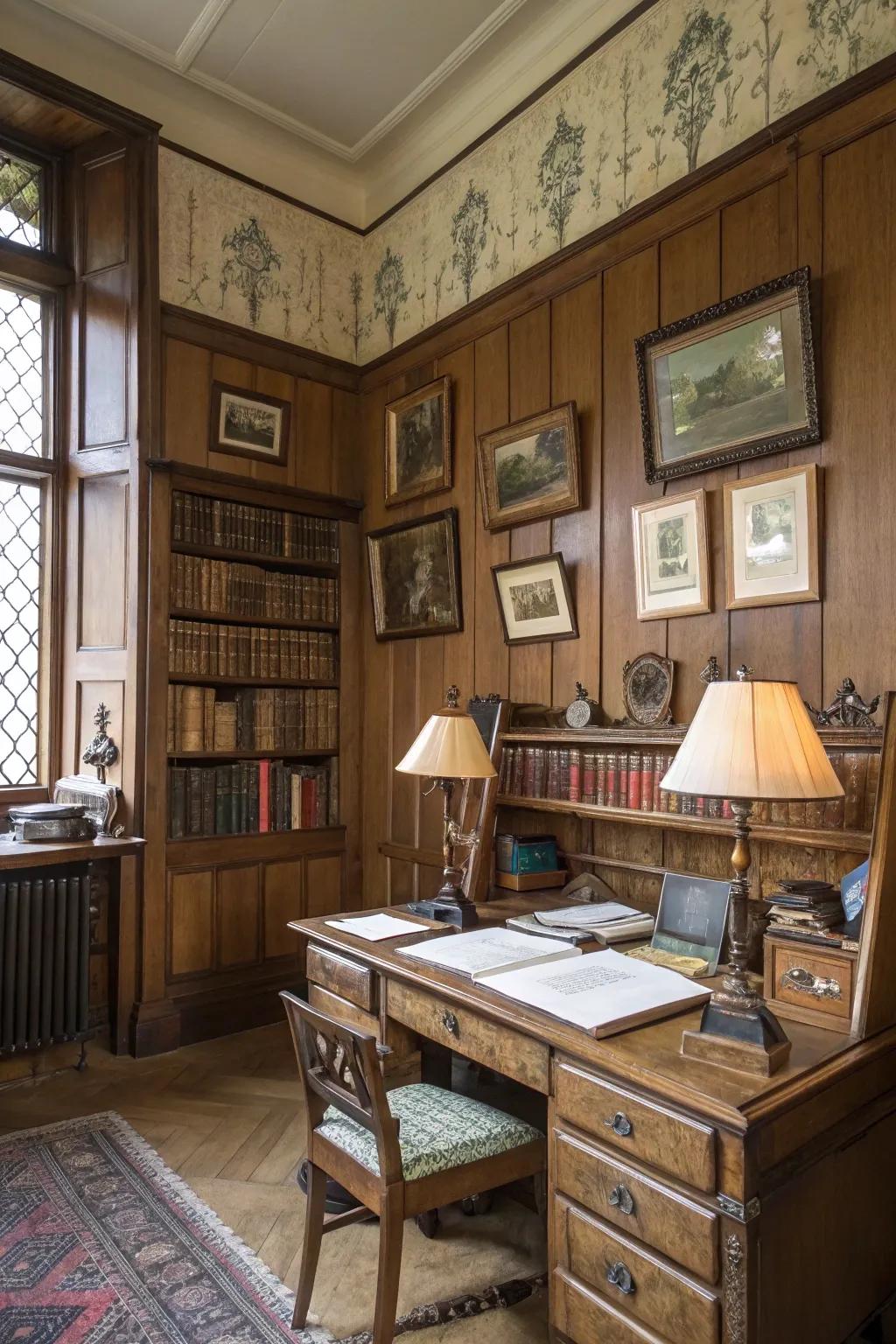 Classic depth using structured walls