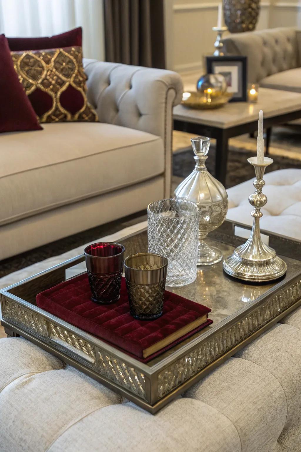 Form layers of luxury with varied textures.