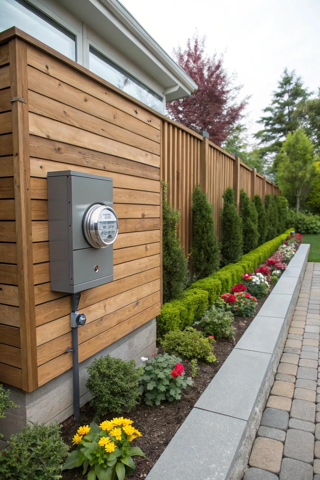 Timber slat concealers proffer a minimalist and warm aesthetic.