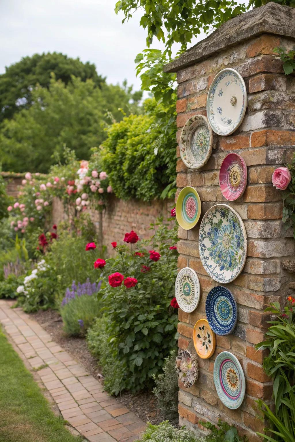 Decorative plates add sophistication and flair.