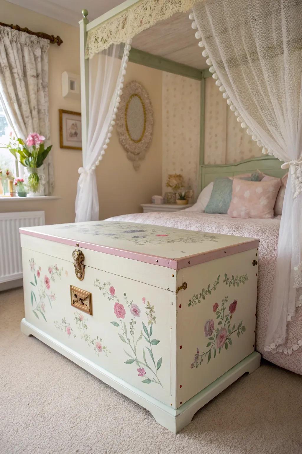 Cottagecore charm with soft watercolor hues.