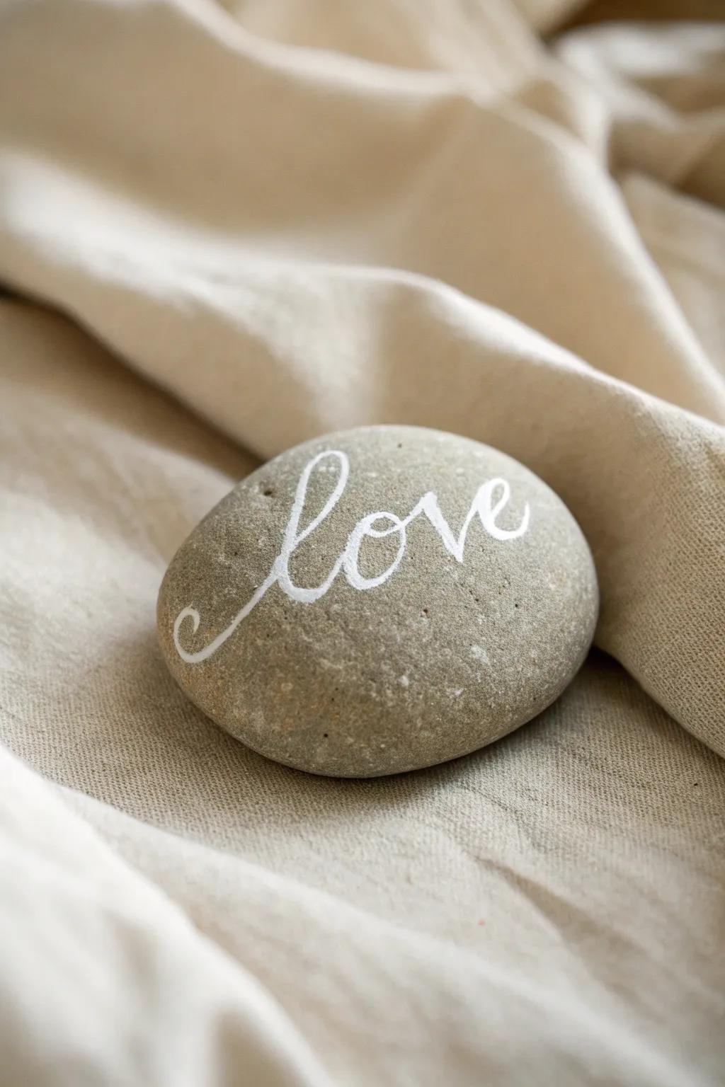 Spread kindness, one stone at a time. #MessageStones #ScandiBoho