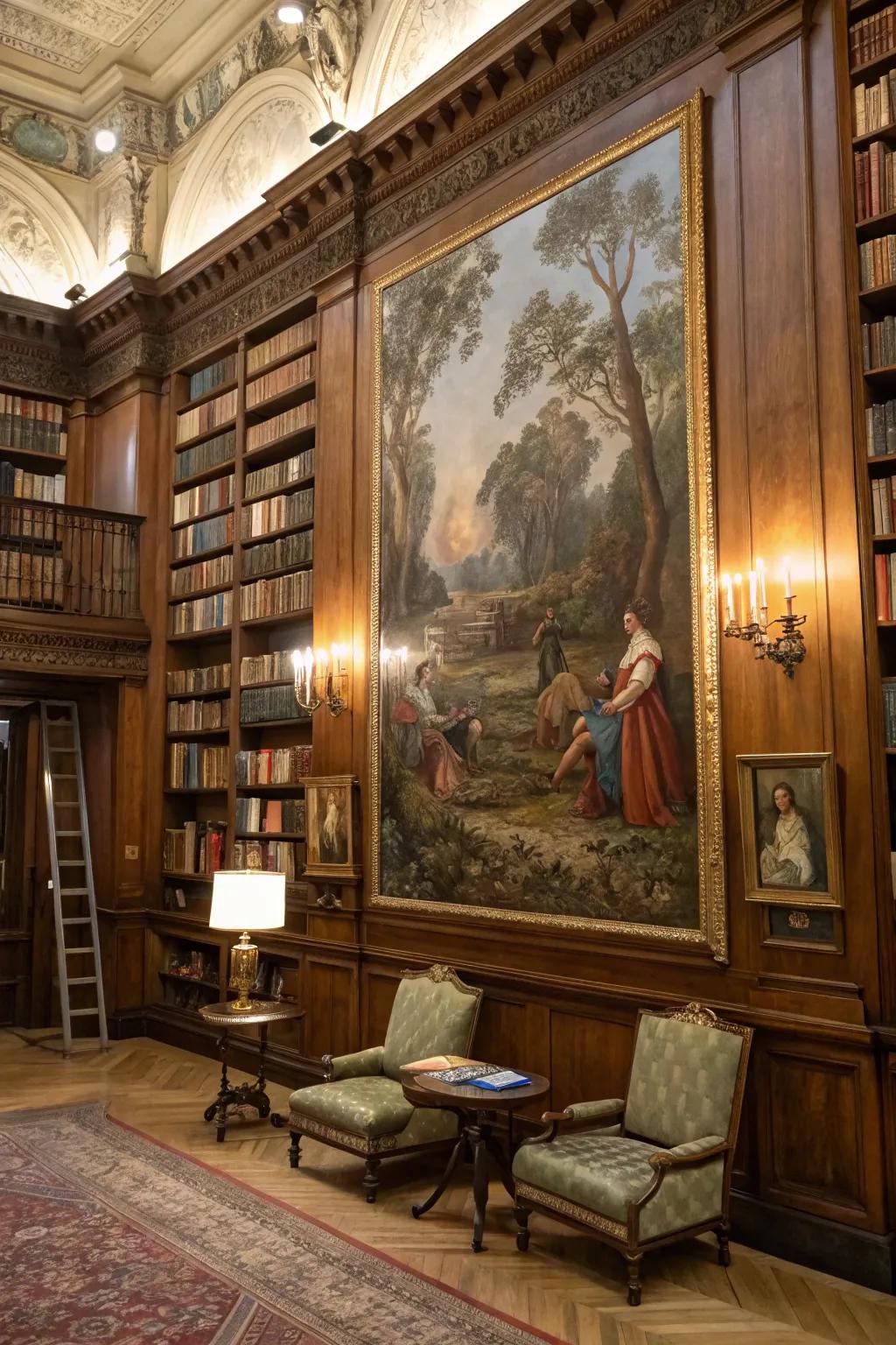 Each painting possesses a narrative to impart.