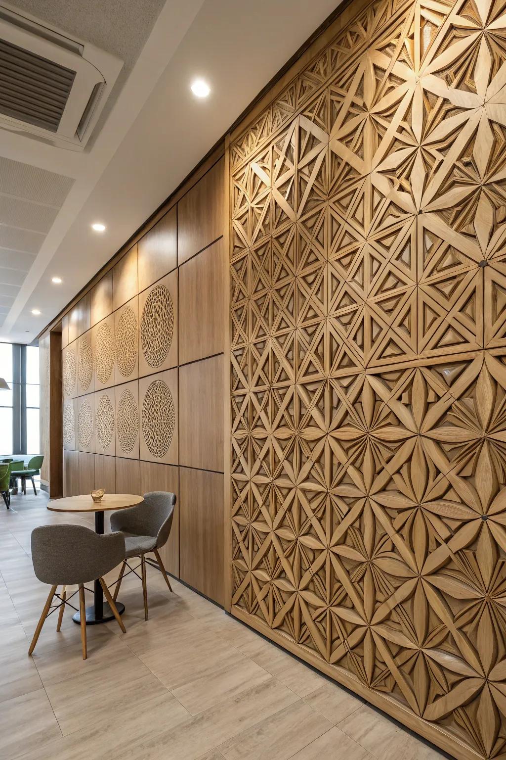 Artistic surface board designs add a personal touch to any room.