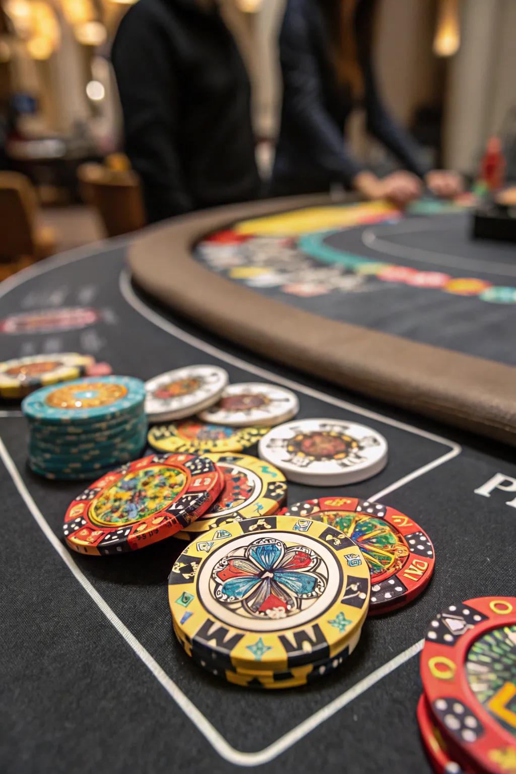 Enhance the game with chips.