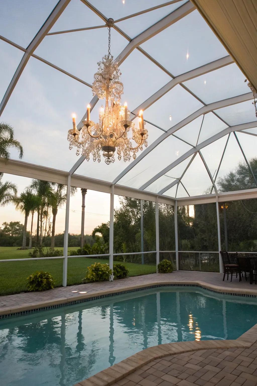 Glamour by the pool.