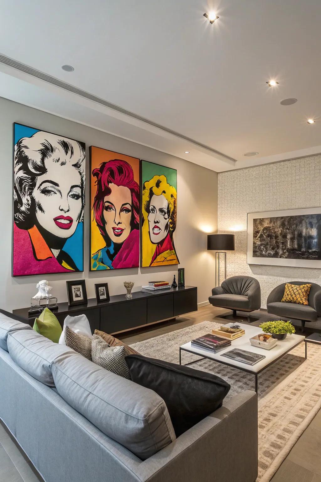 Keep it new with modern culture art.
