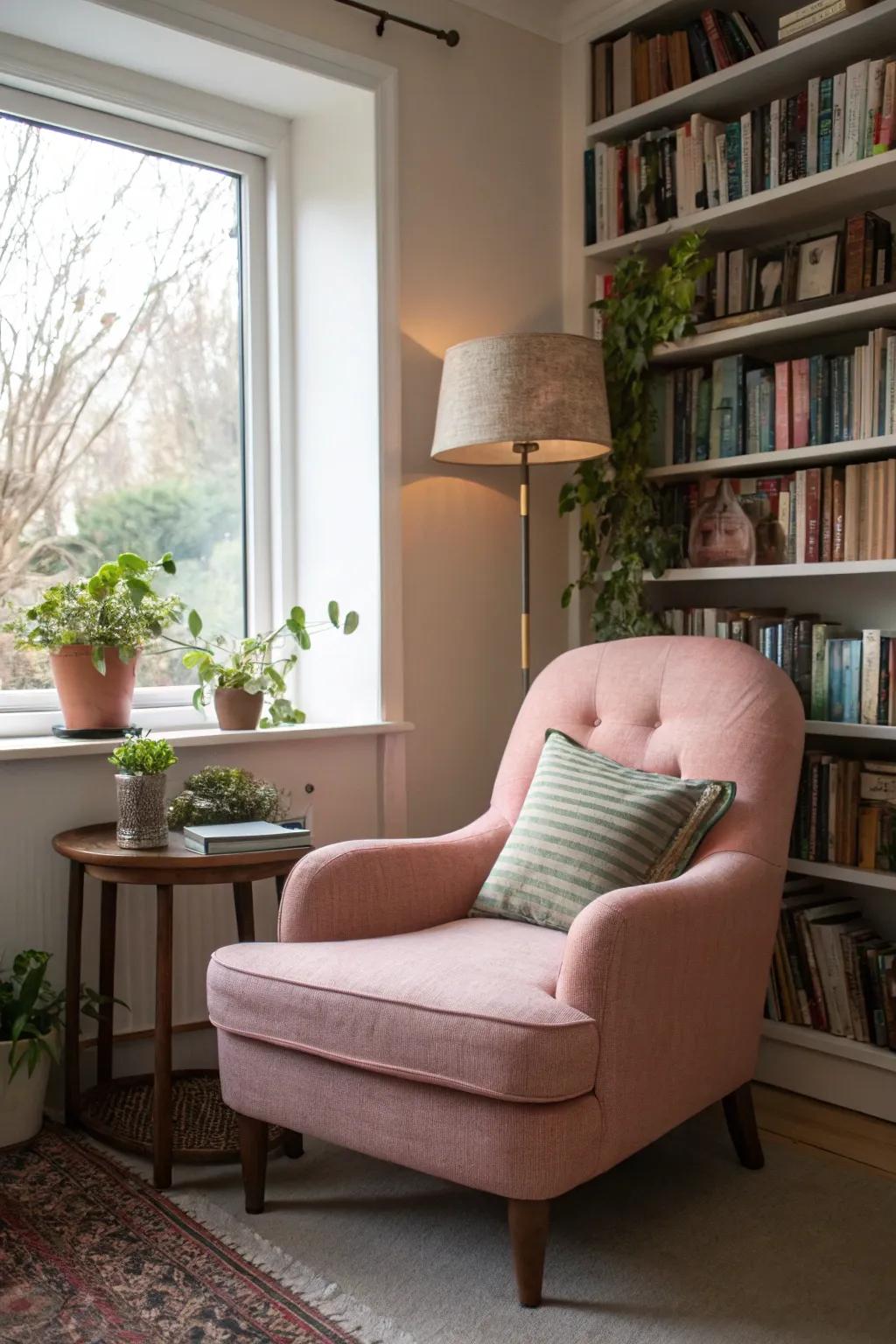 Rose adds warmth and coziness.