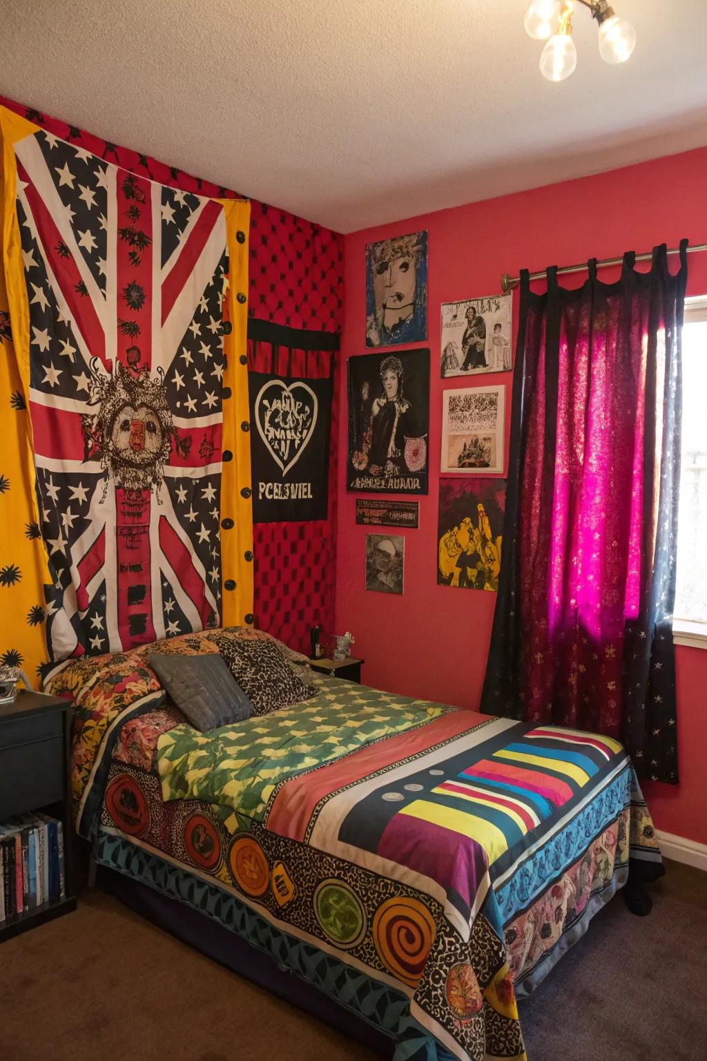 Energize your room through daring prints and patterns.