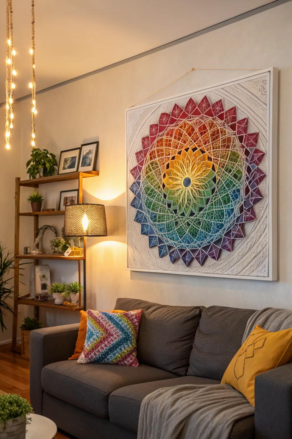 Personalize your décor with DIY string art.