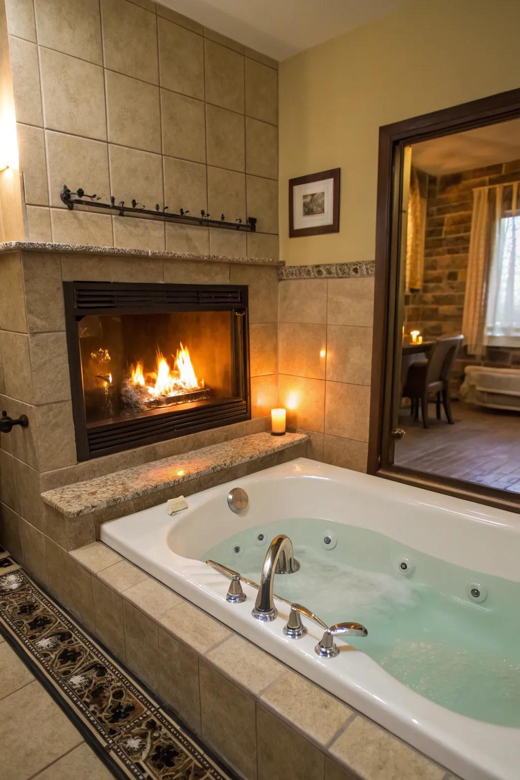 A fire bath brings warmth and water together for the best relaxation.