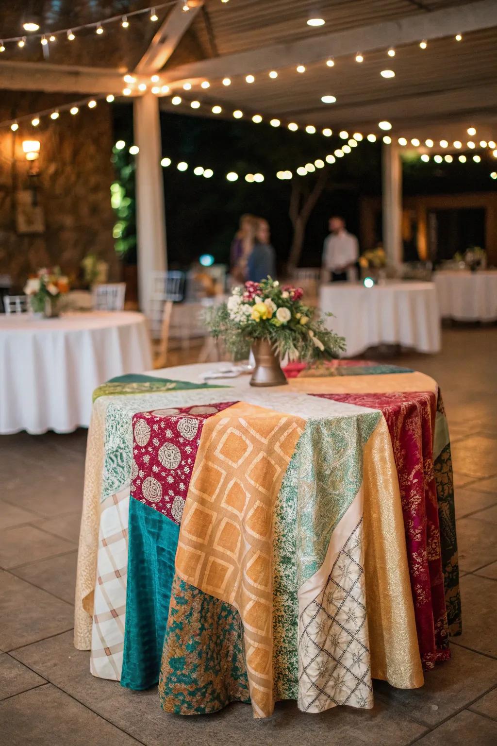 An eclectic blend of materials and colors for a personalized touch.