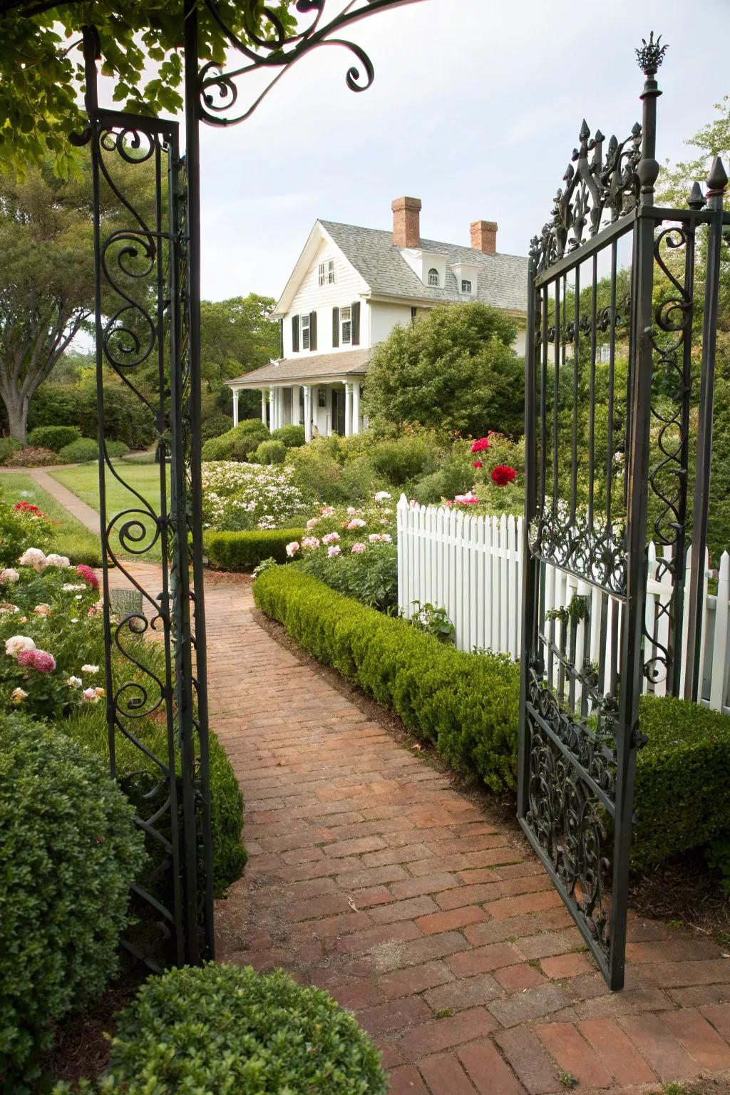 A paired swing entrance unifying versatility with vogue.