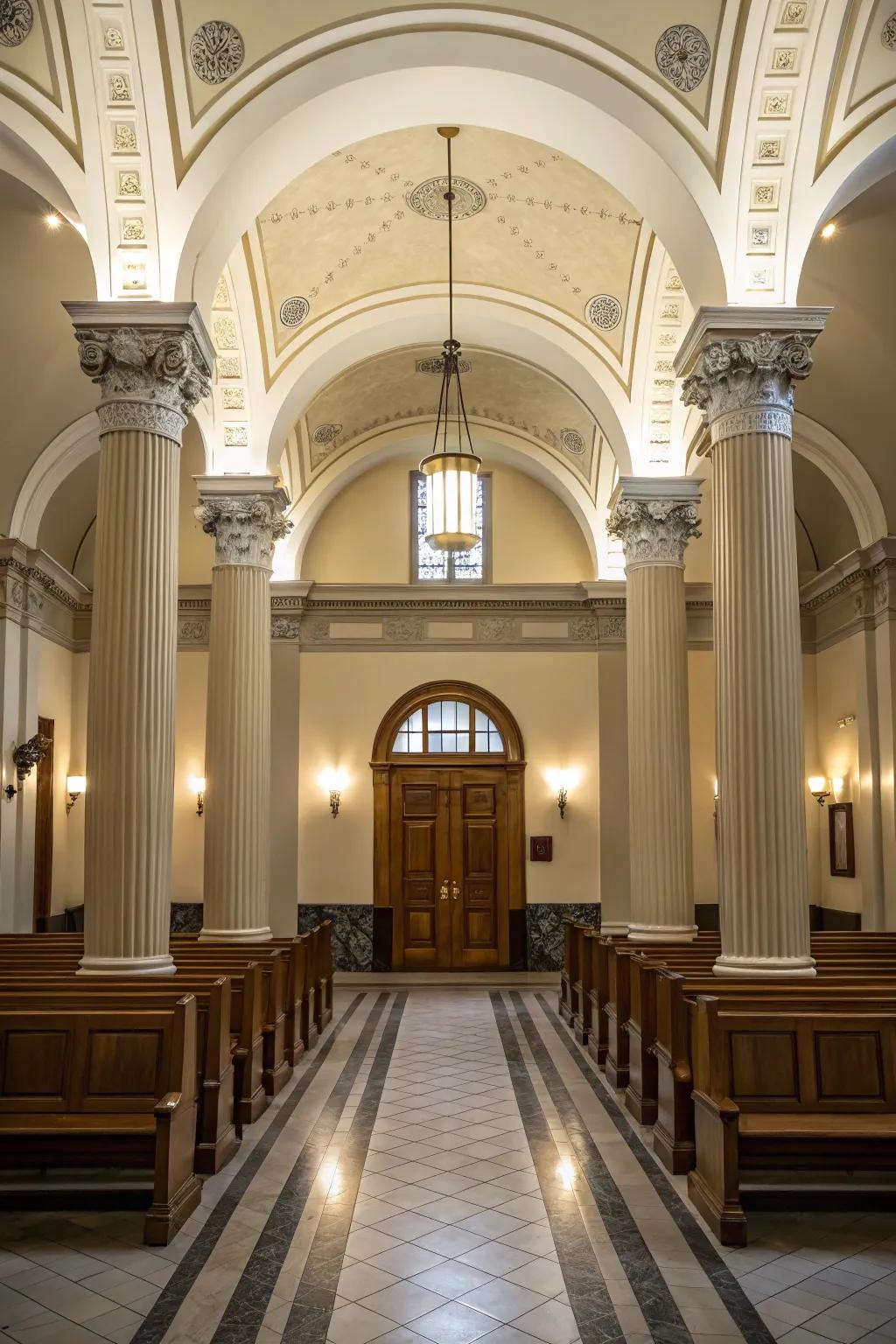 Aligned design that delivers equilibrium to the entryway.