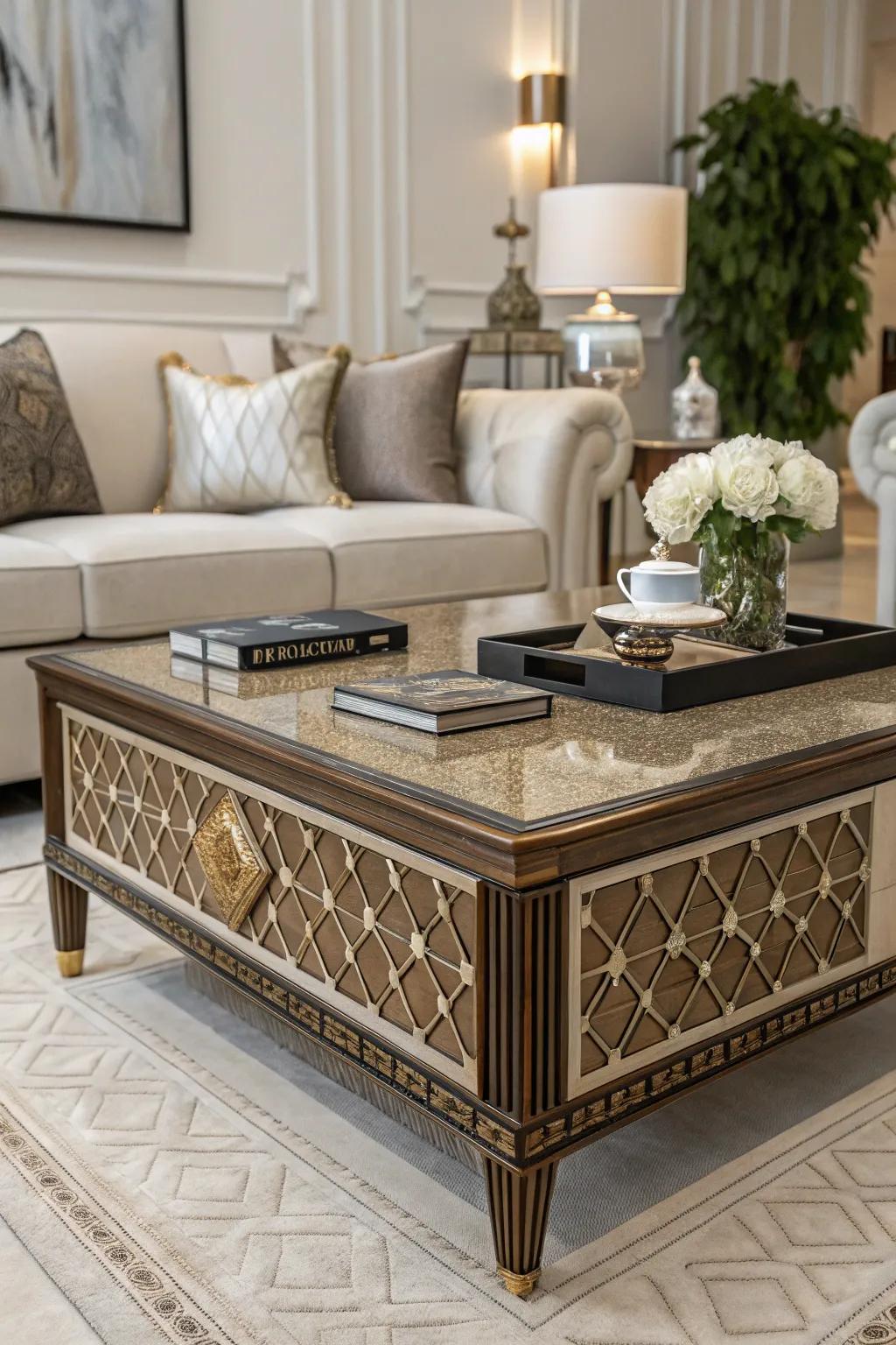 Art Deco designs infuse vintage glamour into smaller spaces.