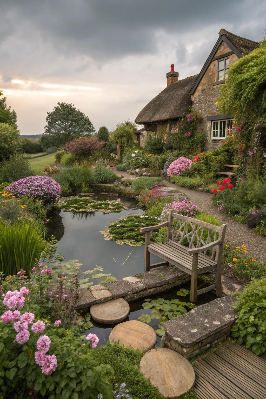 Hamlet garden appeal contributes affection to your pond place.