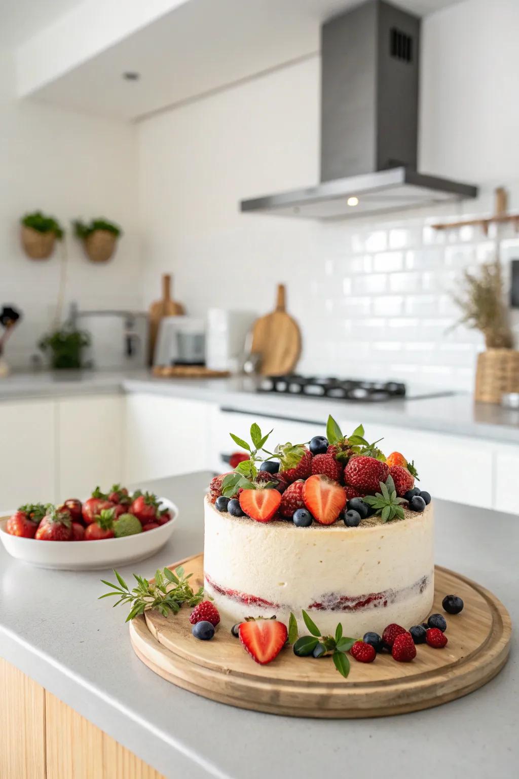 An eco-chic cake that tastes as good as it looks.