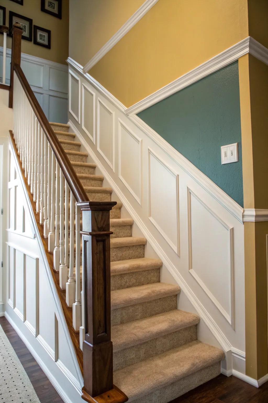 A divider rail introduces classic sophistication.