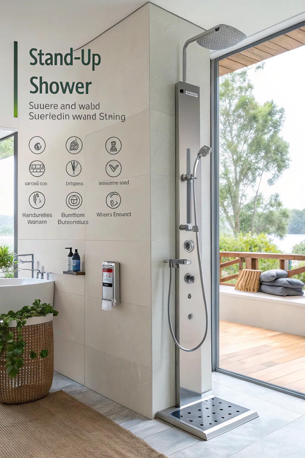 Green options enhance your shower's sustainability.