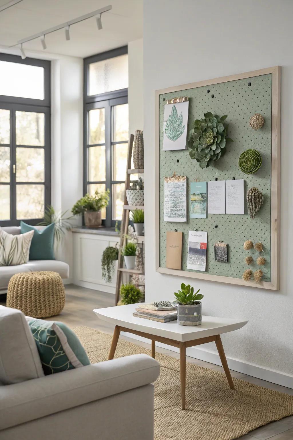 A succulent-inspired hue palette engenders visual congruity.
