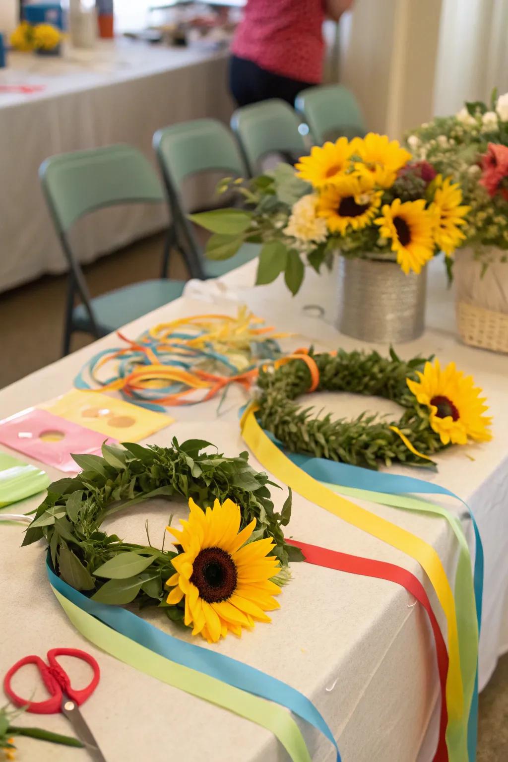 A bloom wreath workshop offers a creative and memorable activity.