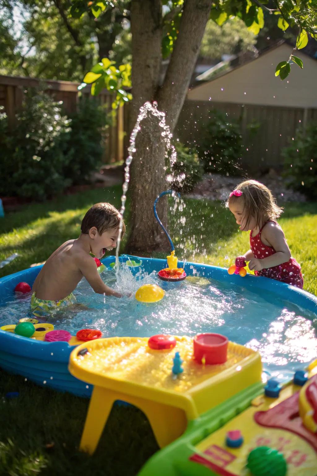 Splashing fun and learning with a splash table.