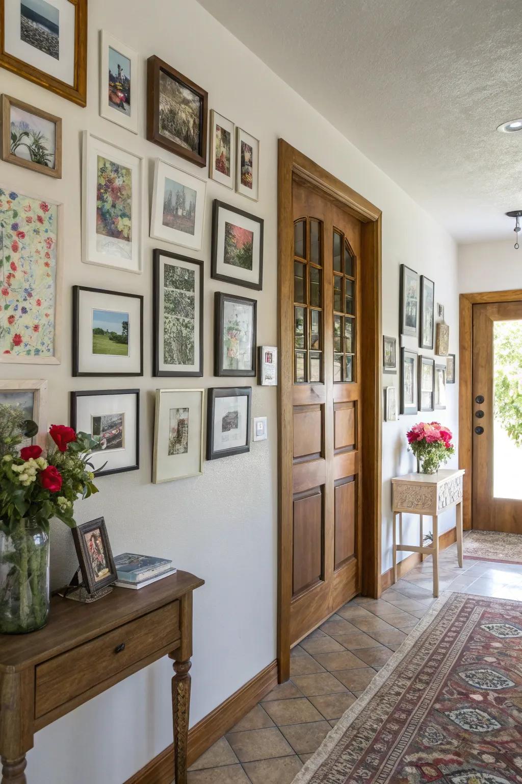 A gallery wall reflects your individual taste and passions.