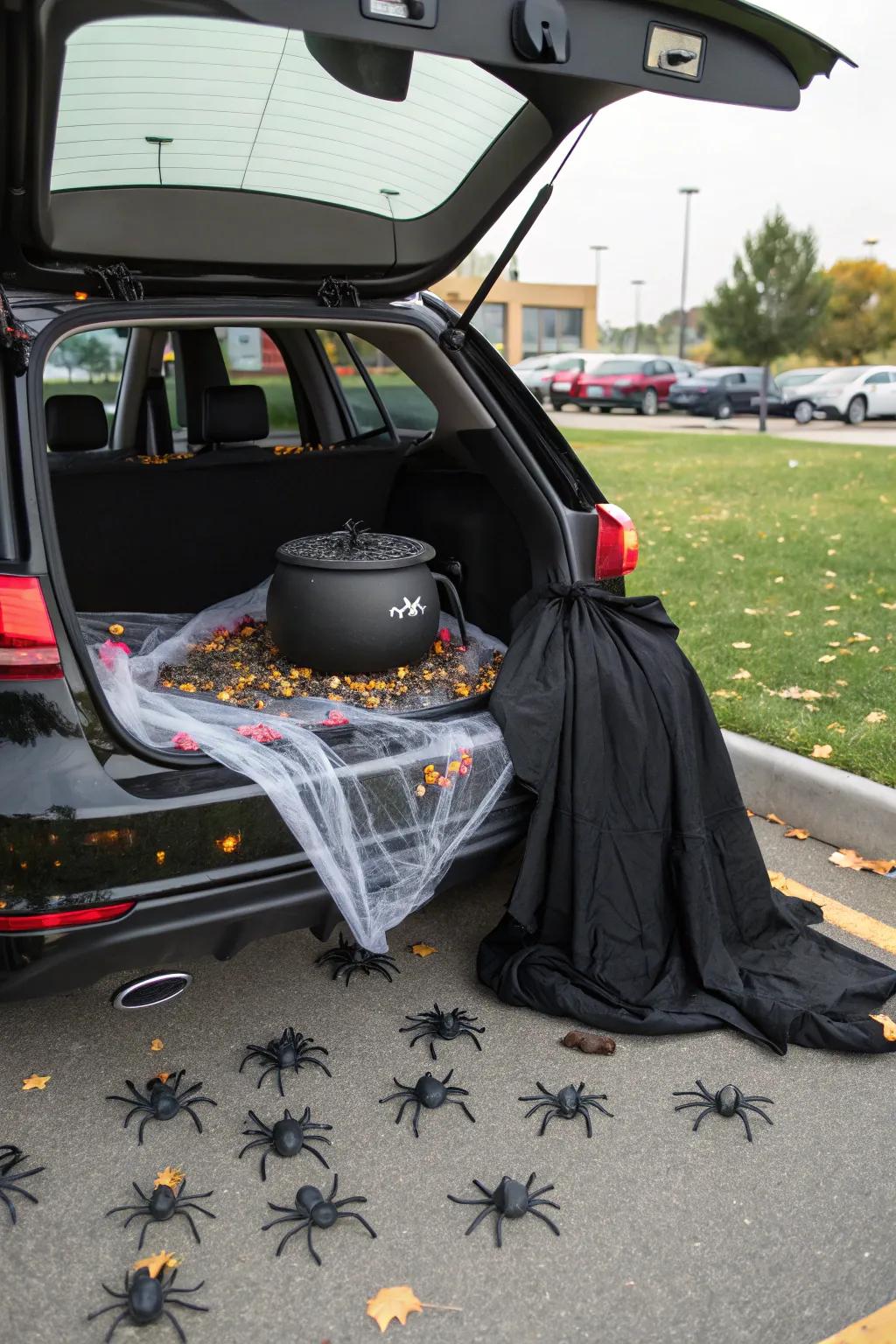 Arachnids provide a traditional fright element.