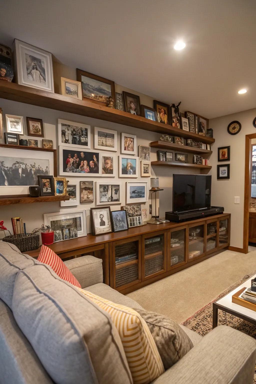 Individual touches make your TV room truly yours.