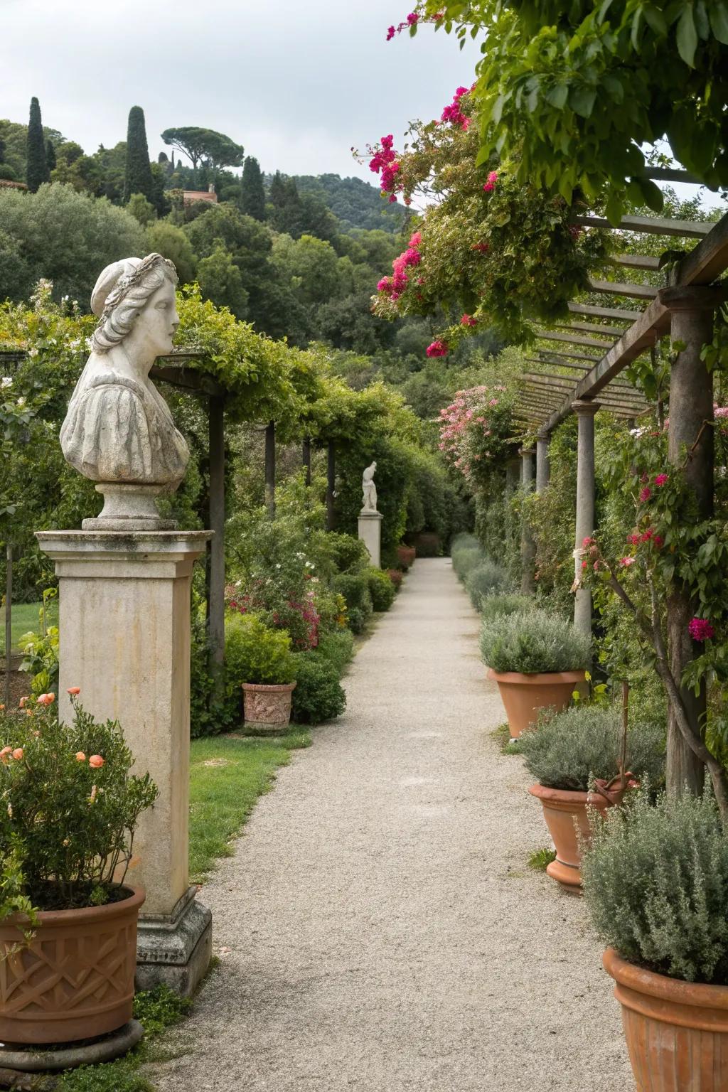 Adding features along paths makes your garden more engaging and fun to explore.