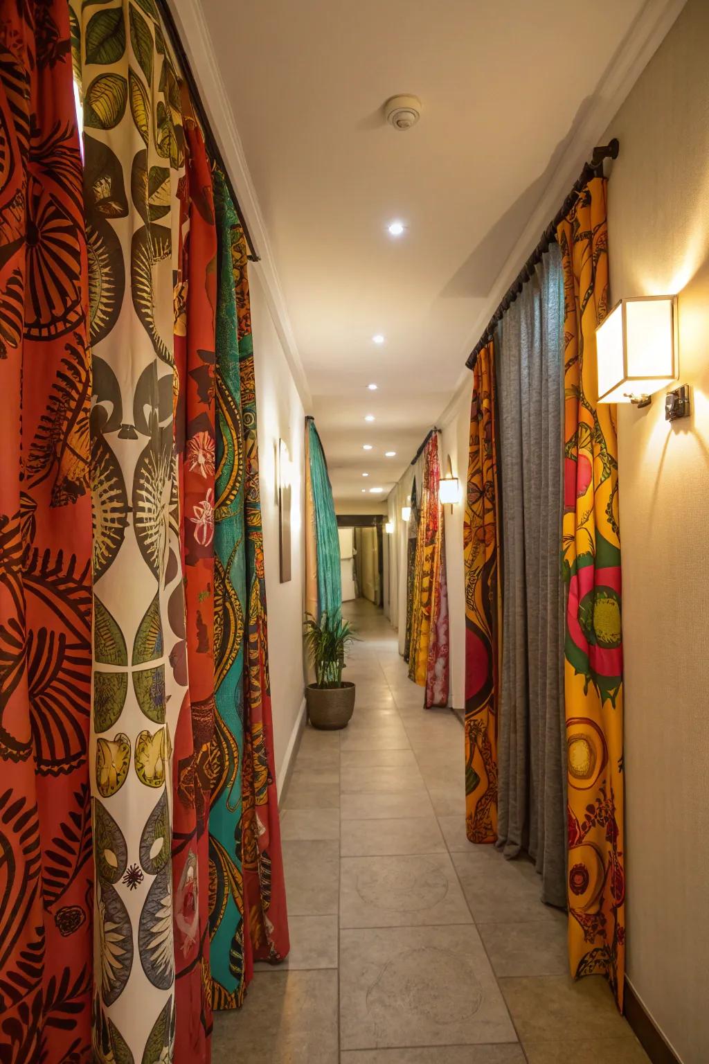 Unexpected spaces can shine with vibrant window coverings.