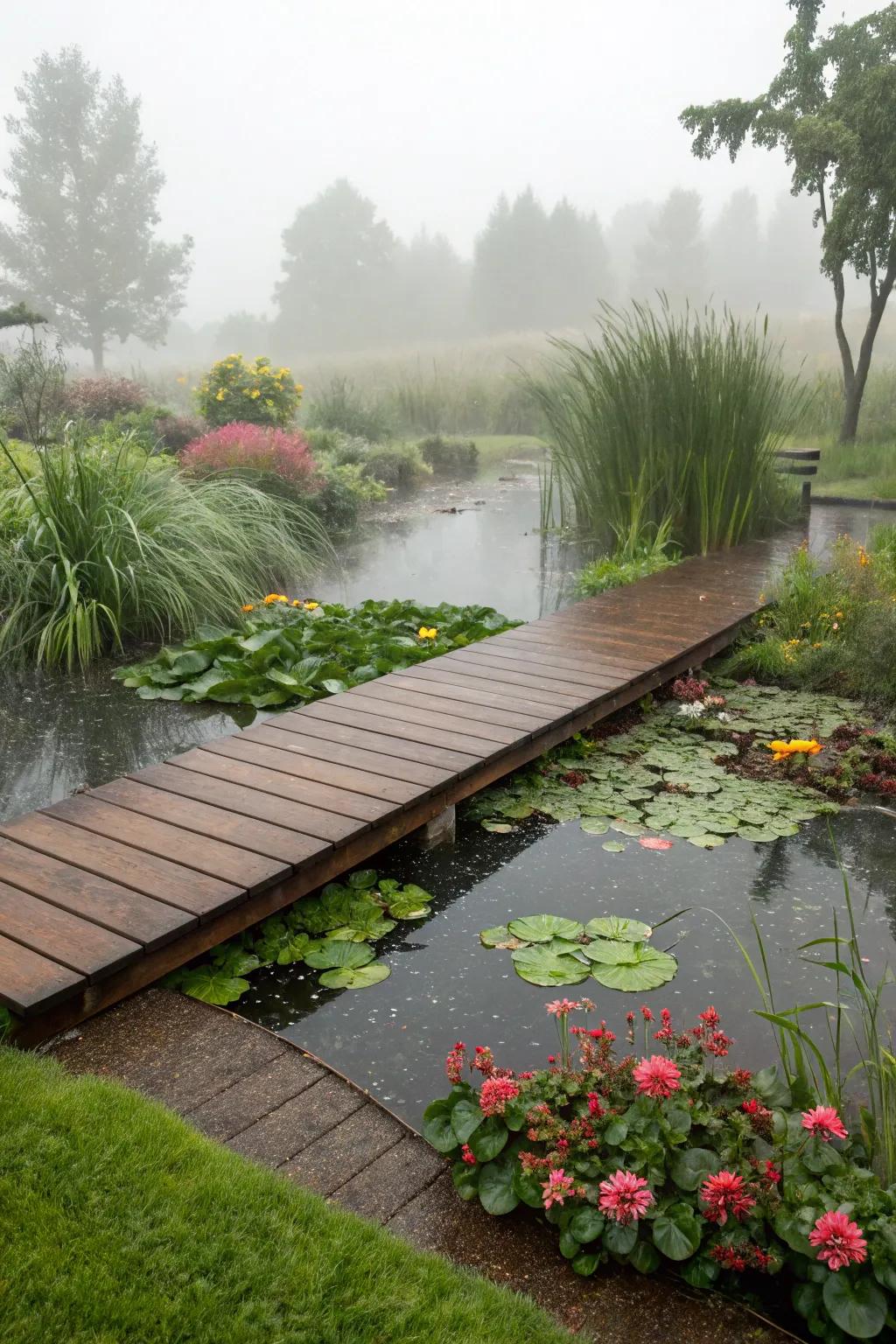 Raised platform routes are ideal for damp locations.