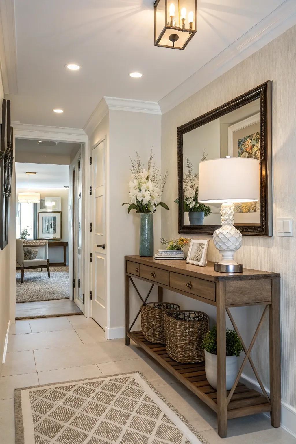 A well-designed entryway offers a warm welcome into your home.