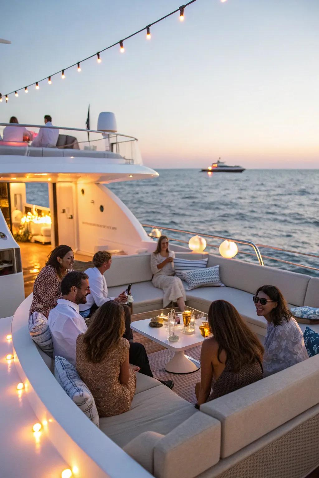 Sail into your 40s with an extravagant yacht celebration.