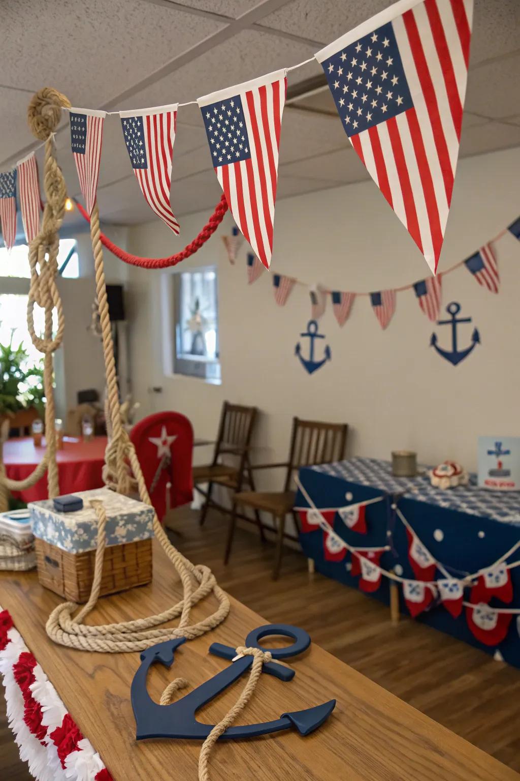 Incorporate a maritime theme to ensure a unique 4th of July celebration.