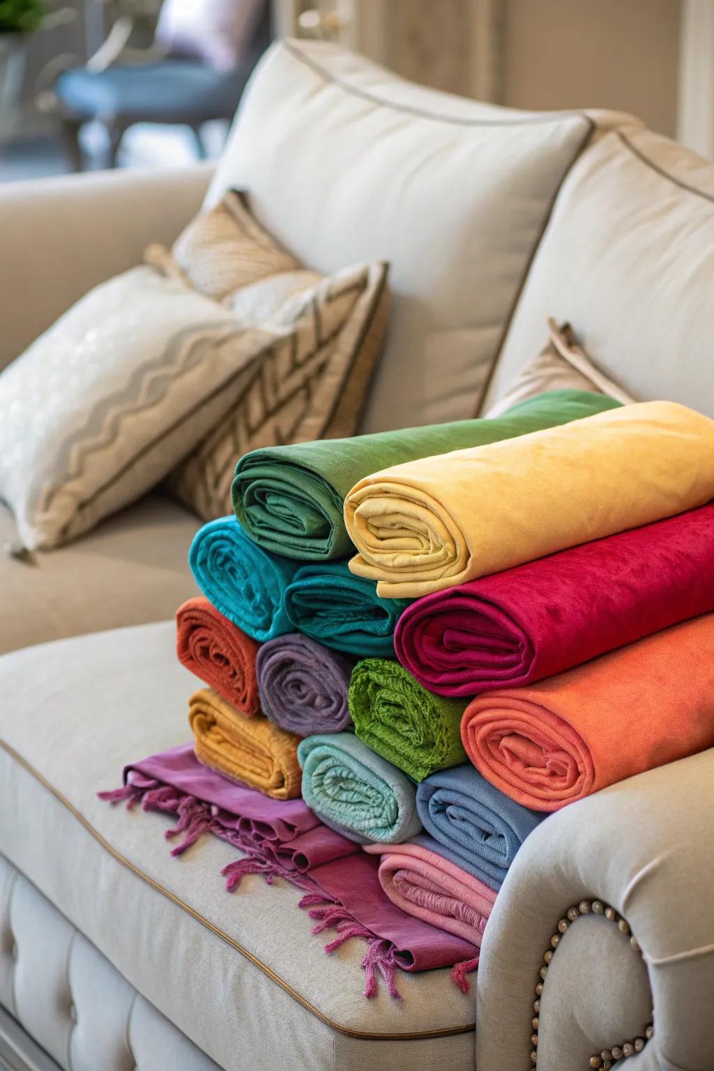 Elegant shawls for a snug and chic present.