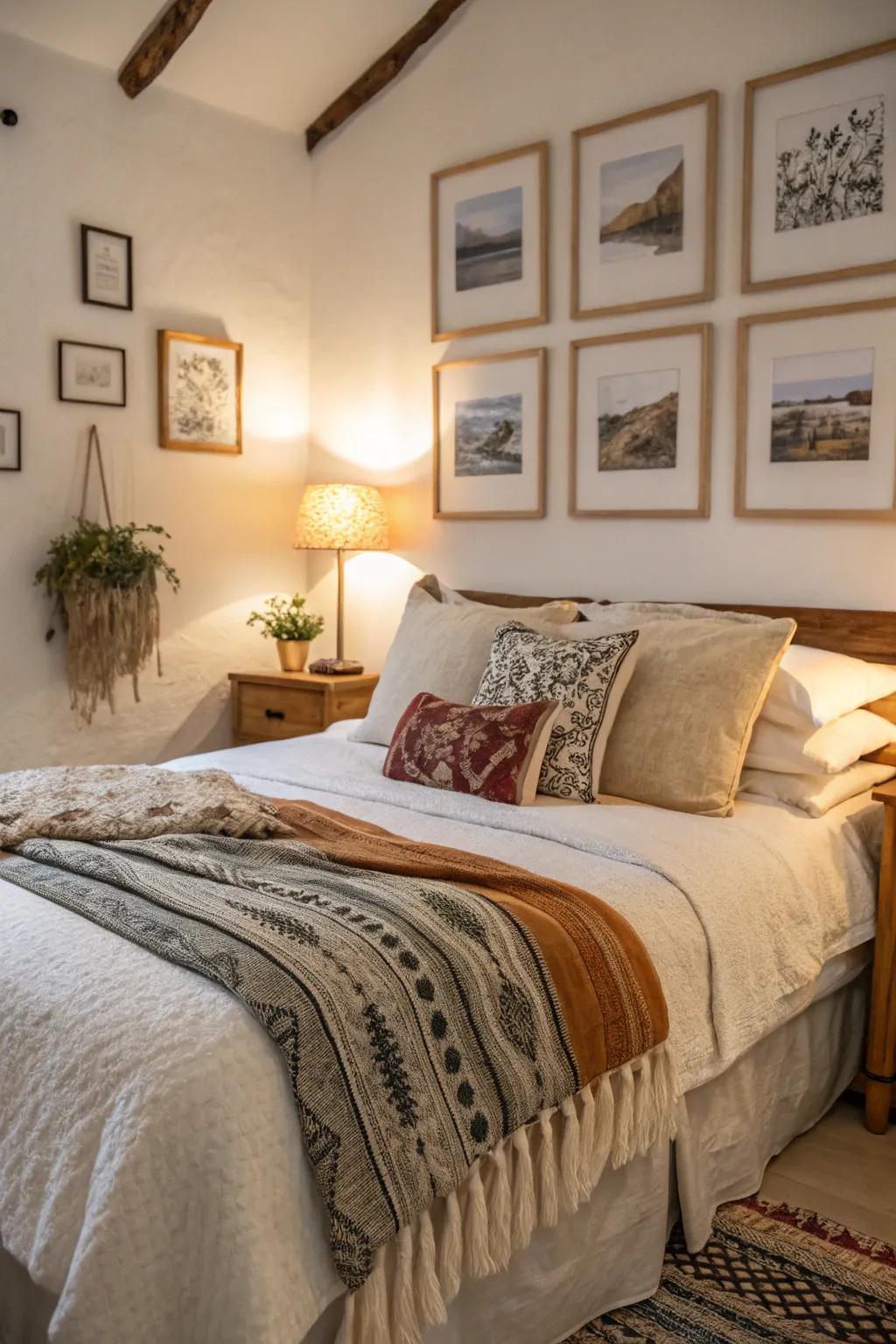 Layering textiles using artistry improves comfort and tenderness.