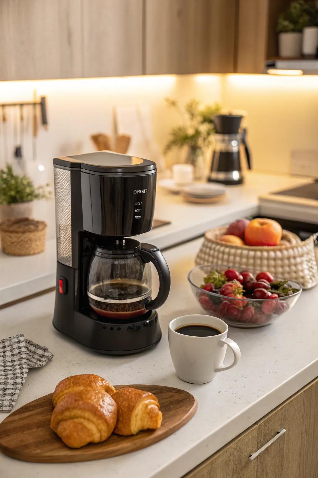 A smart beverage brewer brews the perfect cup, adding convenience and luxury to everyday morning routines.