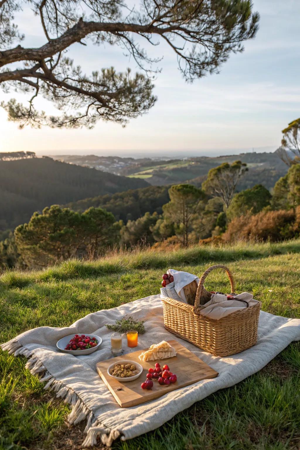 A surprise garden party provides a delightful and scenic celebration.