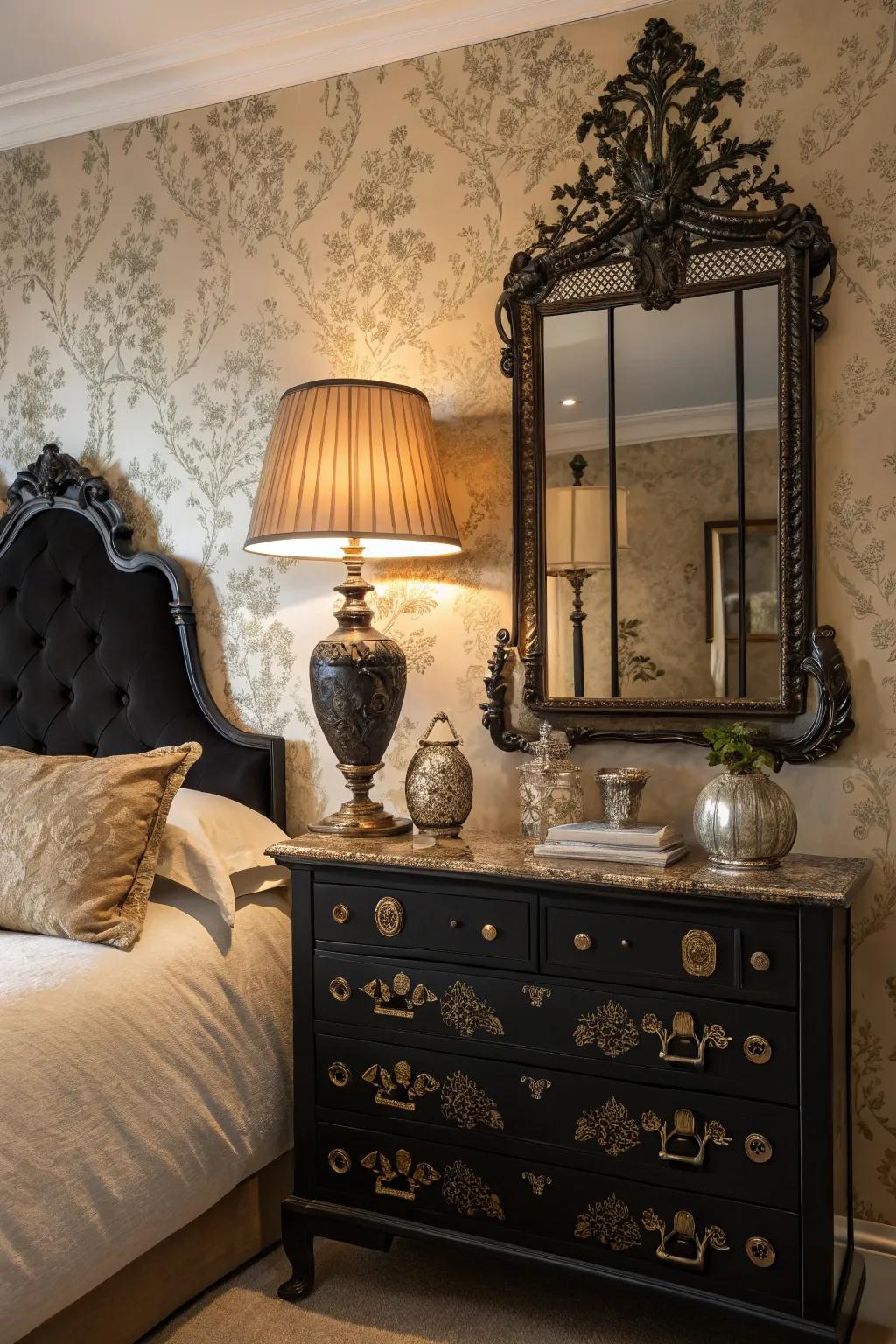Pieces with historical appeal enhance the area with charm and historical richness.