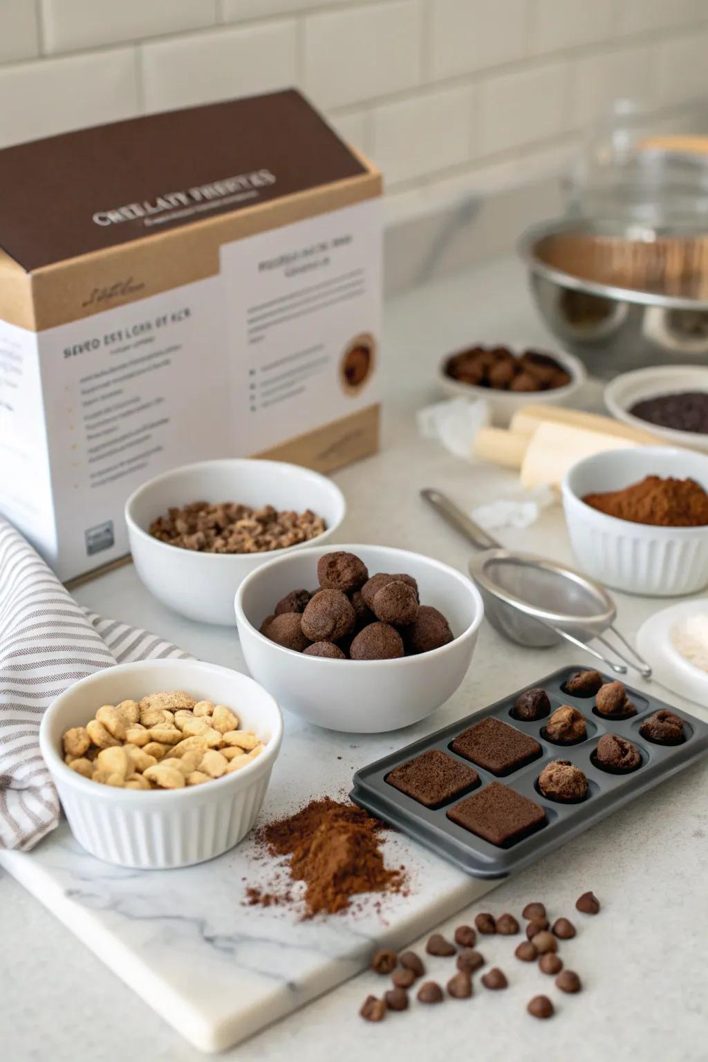 Creative, sweet chocolate treat sets.