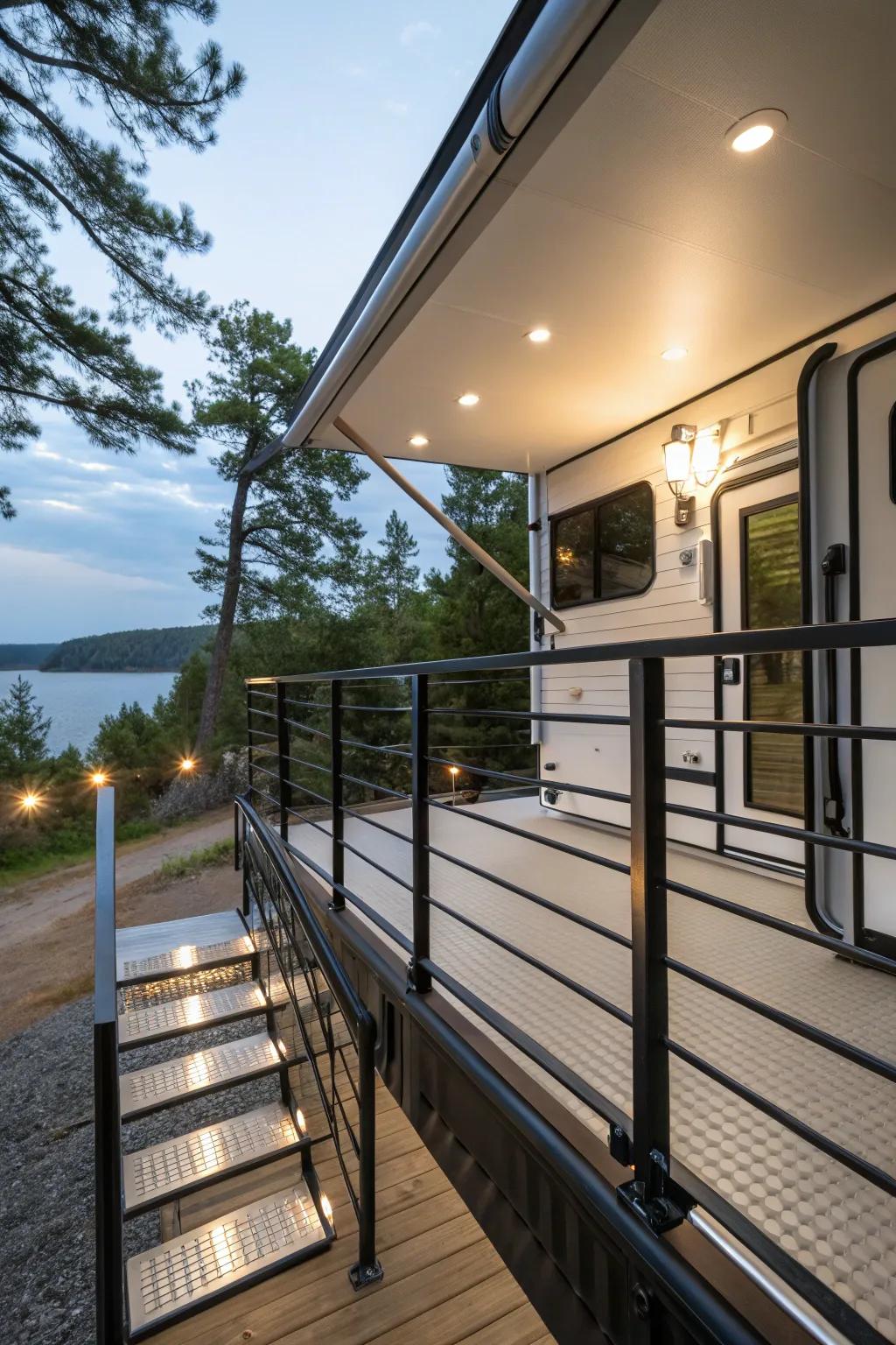 Enhance your deck’s safety and style with custom railings.