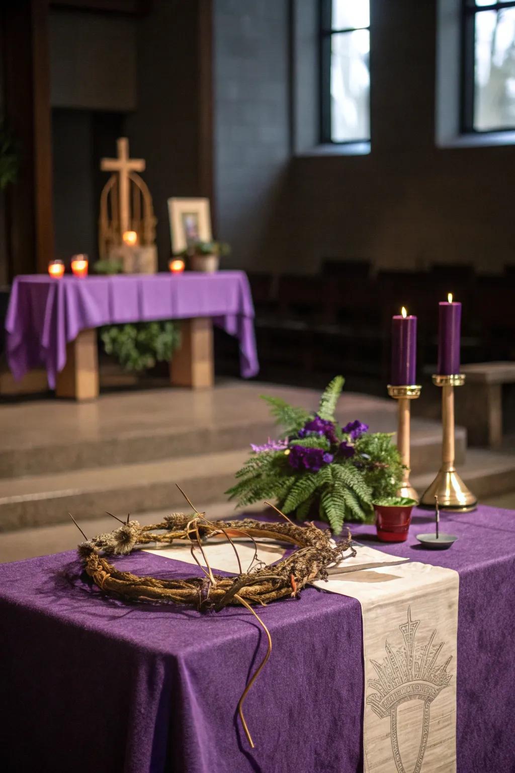 Seasonal decor keeps your prayer corner up-to-date and spiritually stimulating.