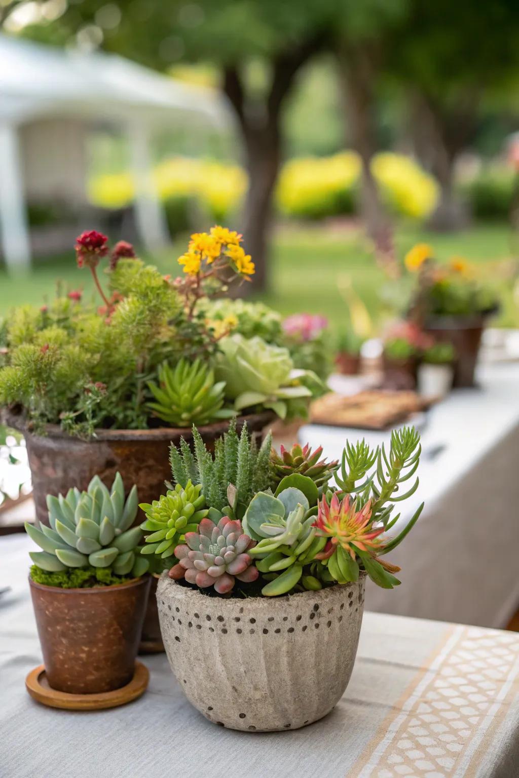 Organic-inspired elements bring freshness to the table.
