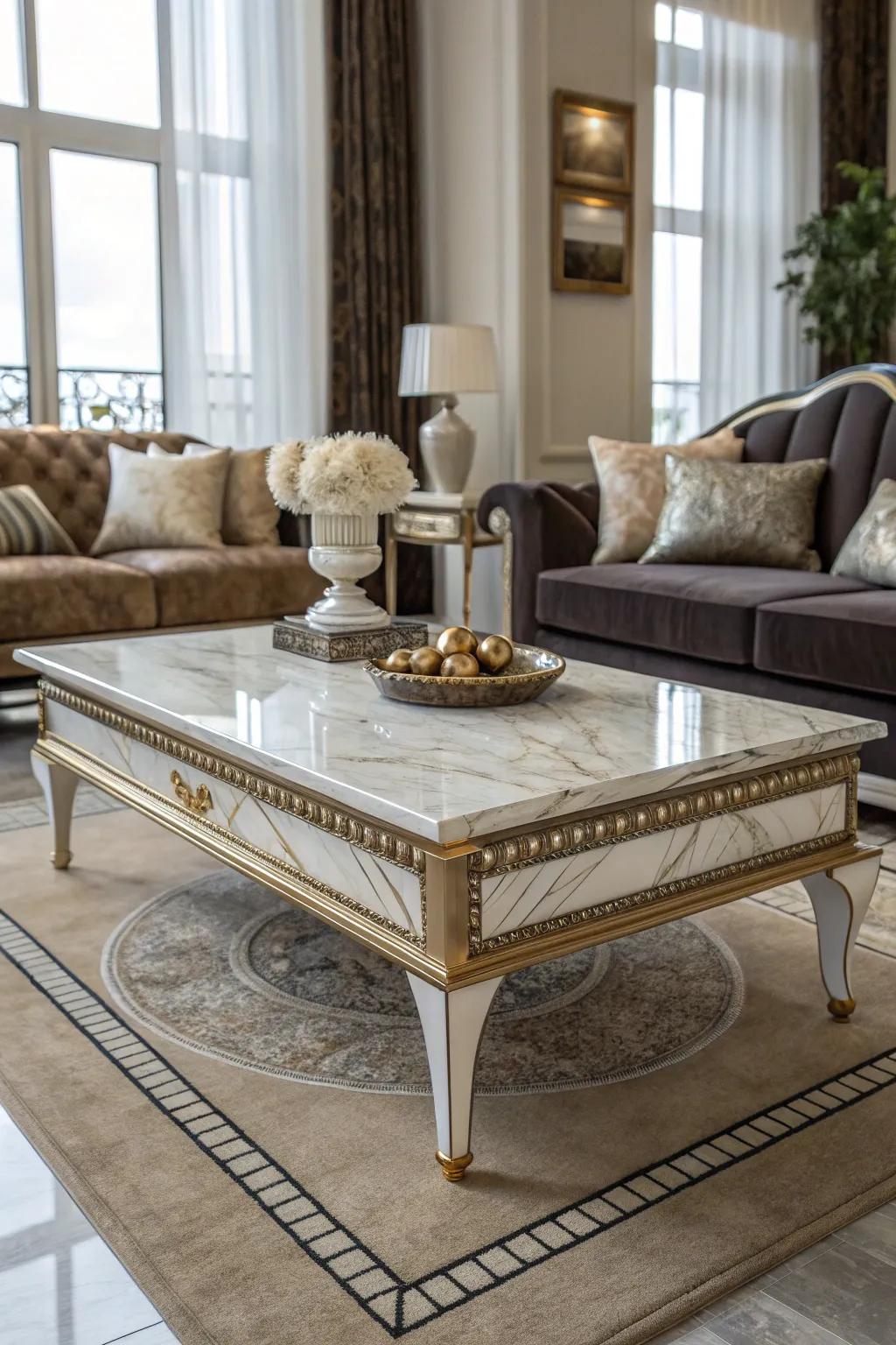 Simulated stone brings luxury and elegance to your interior.