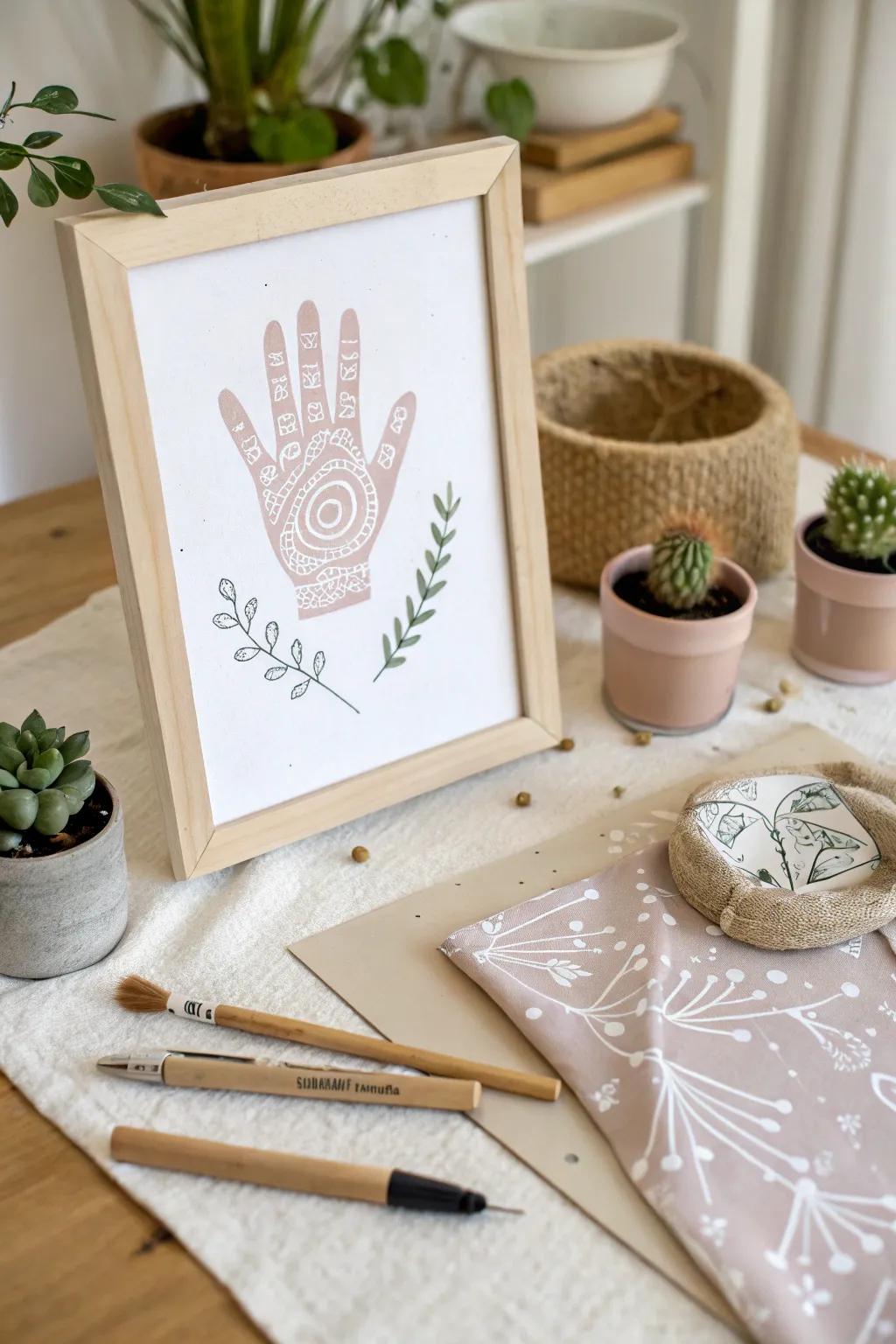 Celebrating community volunteers through the skill of handprints &ndash; a minimalistic craft that speaks sincerely to both heart and home.