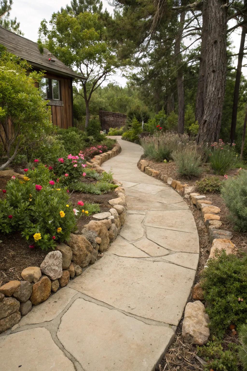 Enhance the look with rocks.