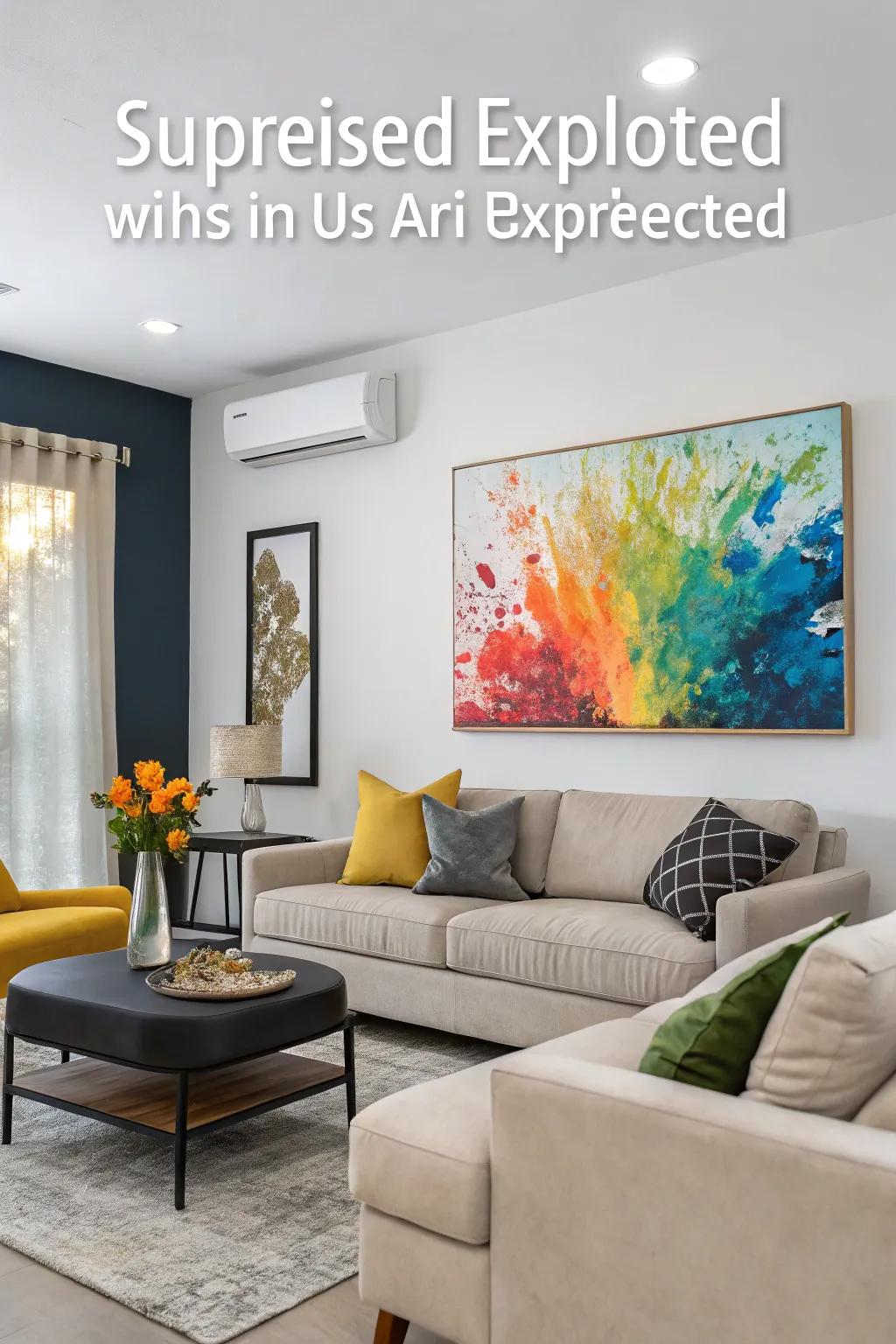 Intriguing elements make your living room memorable and unique.