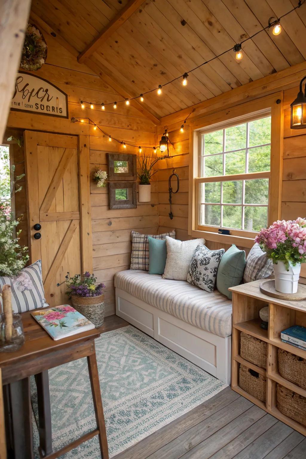 Offer guests a unique stay with a shed rental retreat.