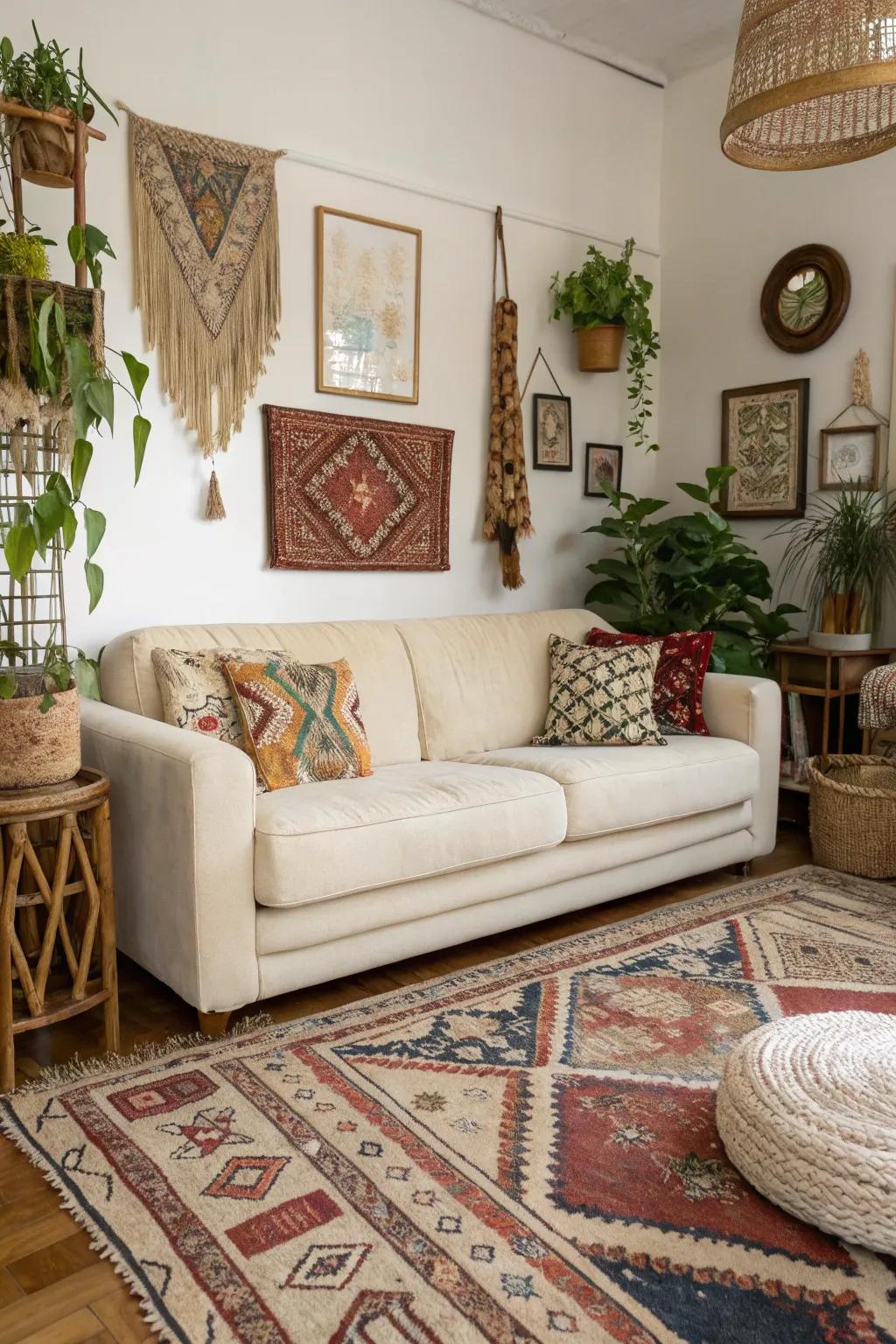 Free-spirited style adds an artistic and unique touch.